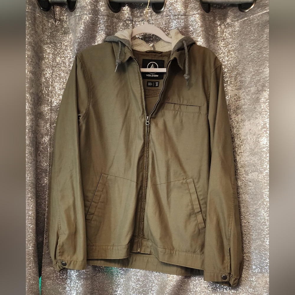 Volcom Olive Green Canvas Jacket